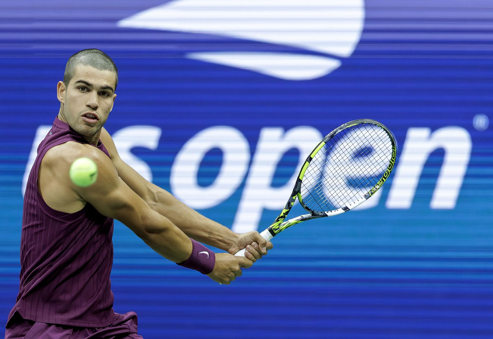 Las fotos del demoledor Alcaraz en la segunda ronda del US Open