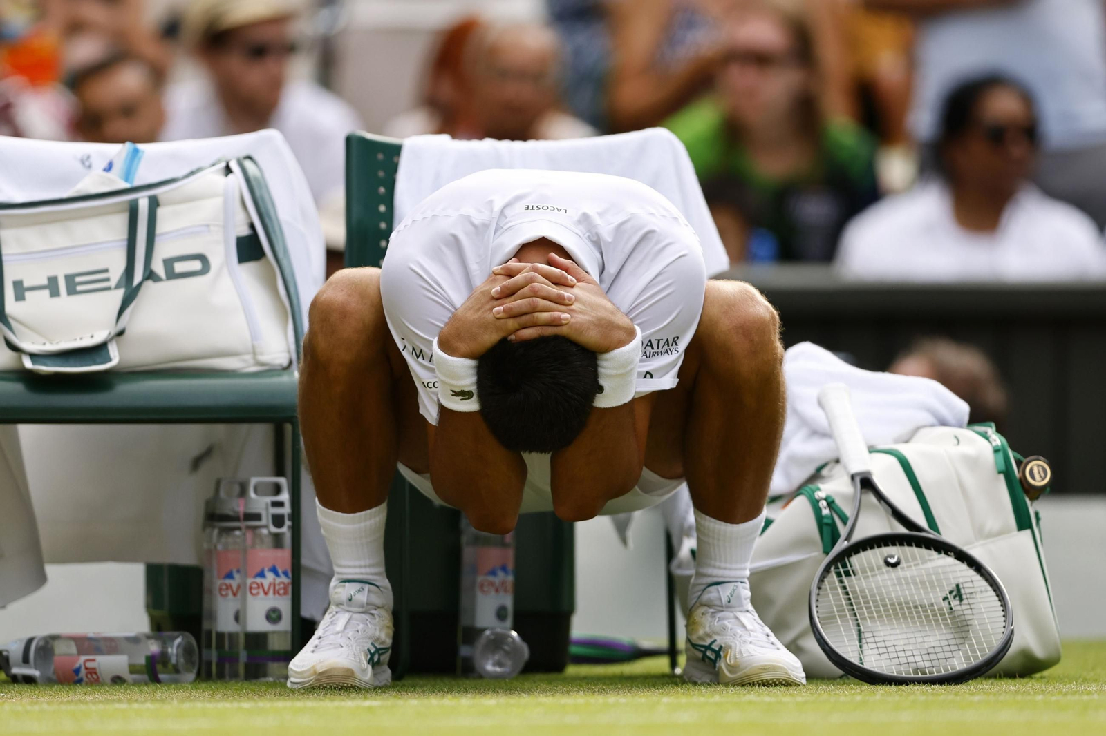 Las fotos de Wimbledon con las clasificaciones de Djokovic y Sinner