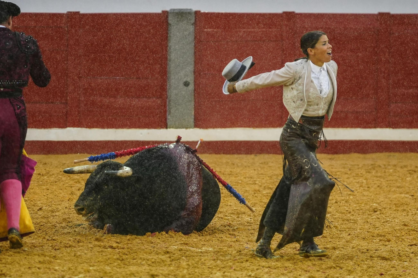 La corrida de rejones de la Feria de Pozoblanco, suspendida por la lluvia