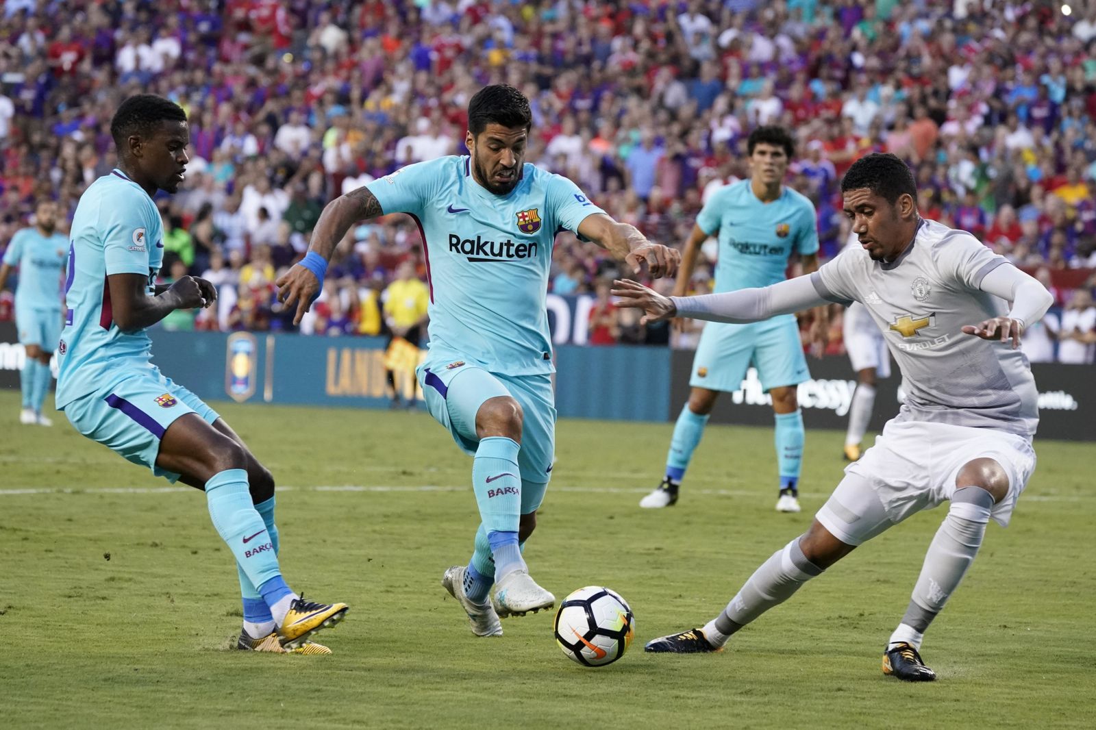 Imágenes del encuentro entre el Barcelona y el Manchester United