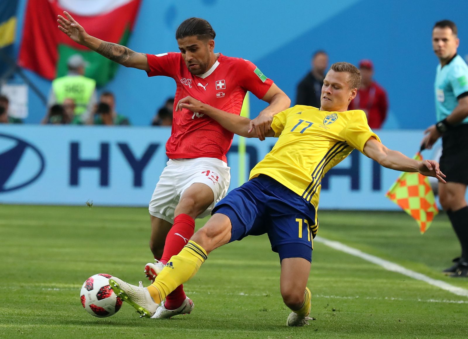 Las imágenes del Suecia-Suiza