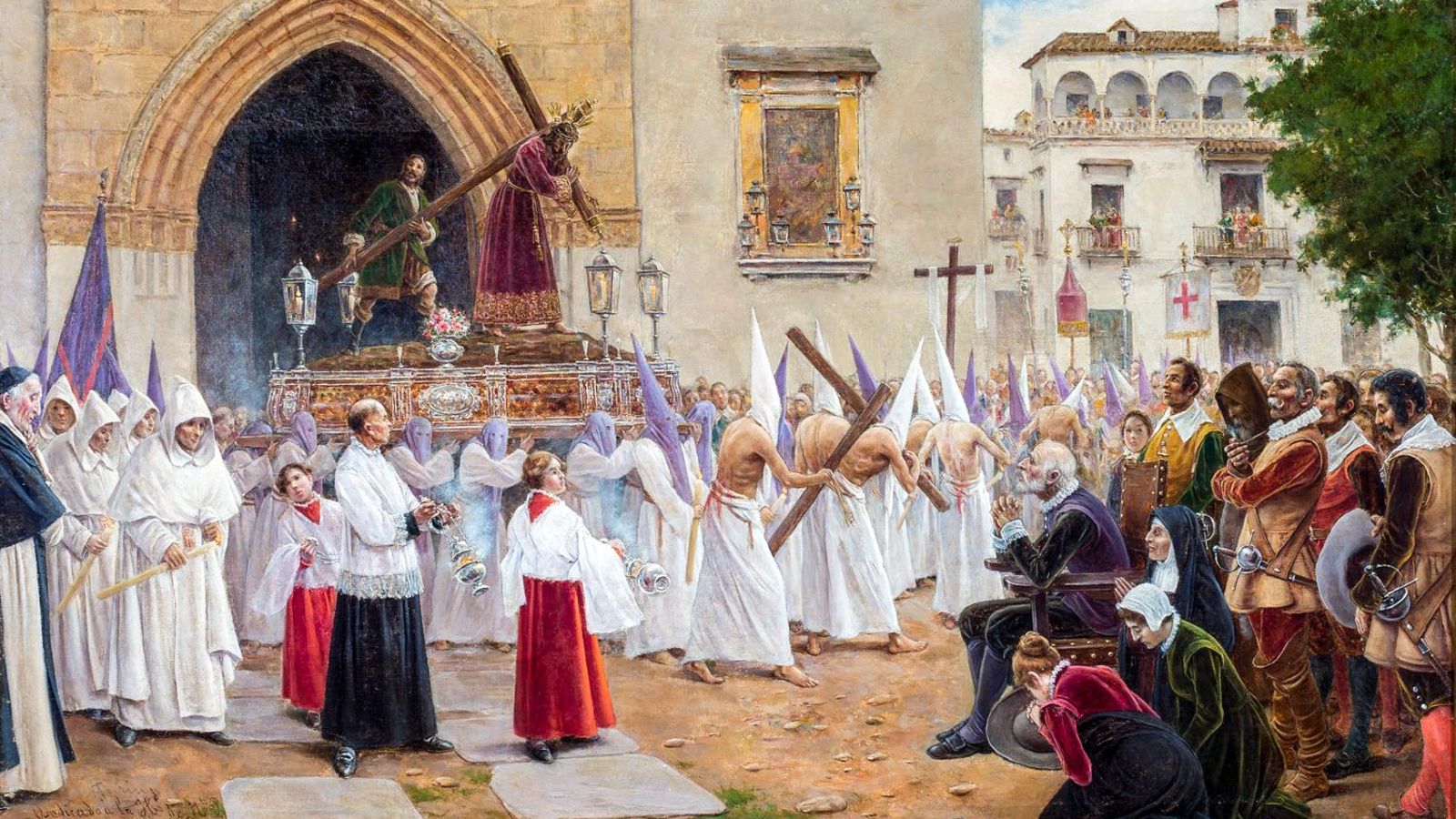 Montañés presenciando la salida de Pasión