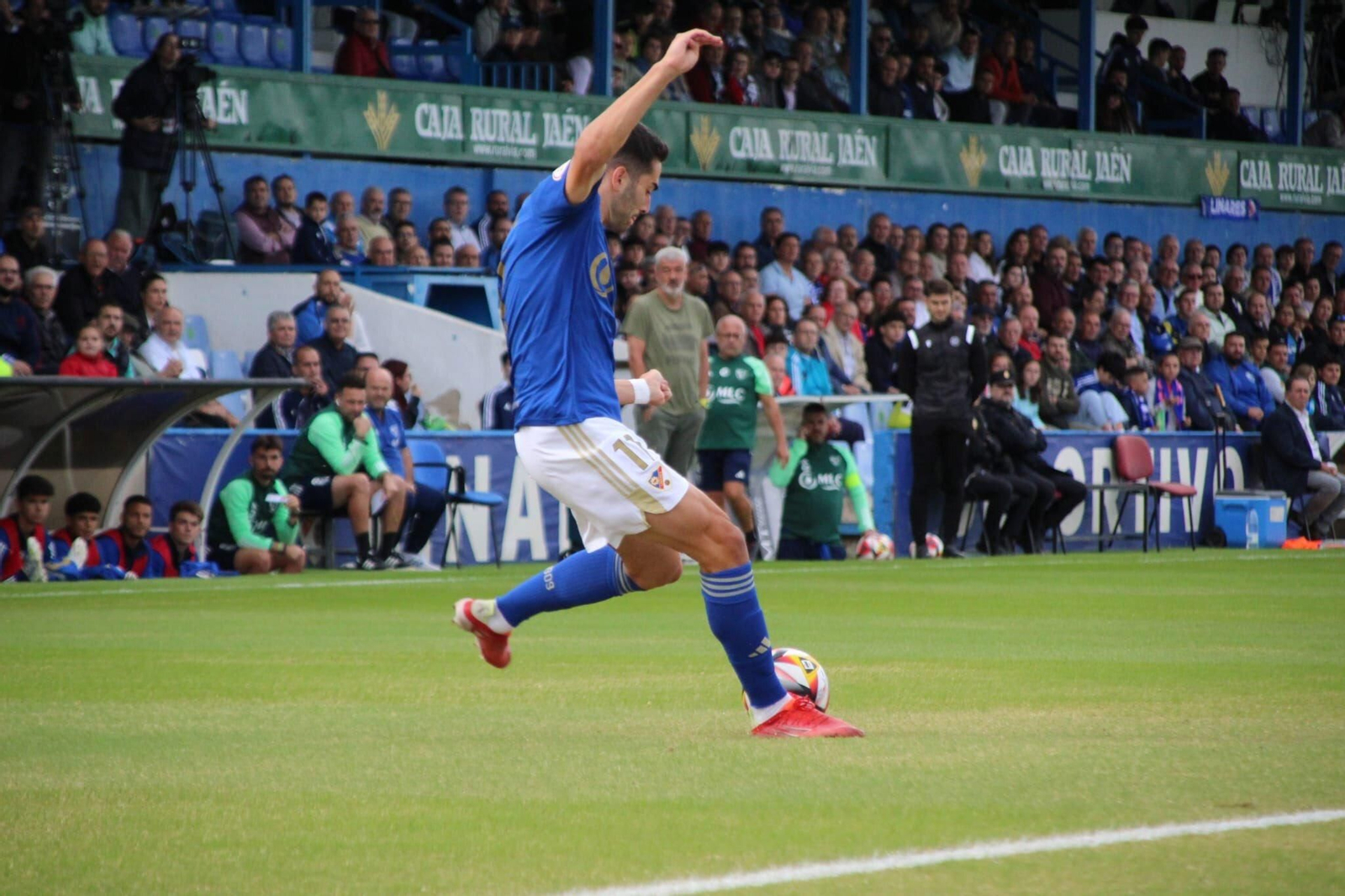 Linares Deportivo durante un partido en una imagen de archivo