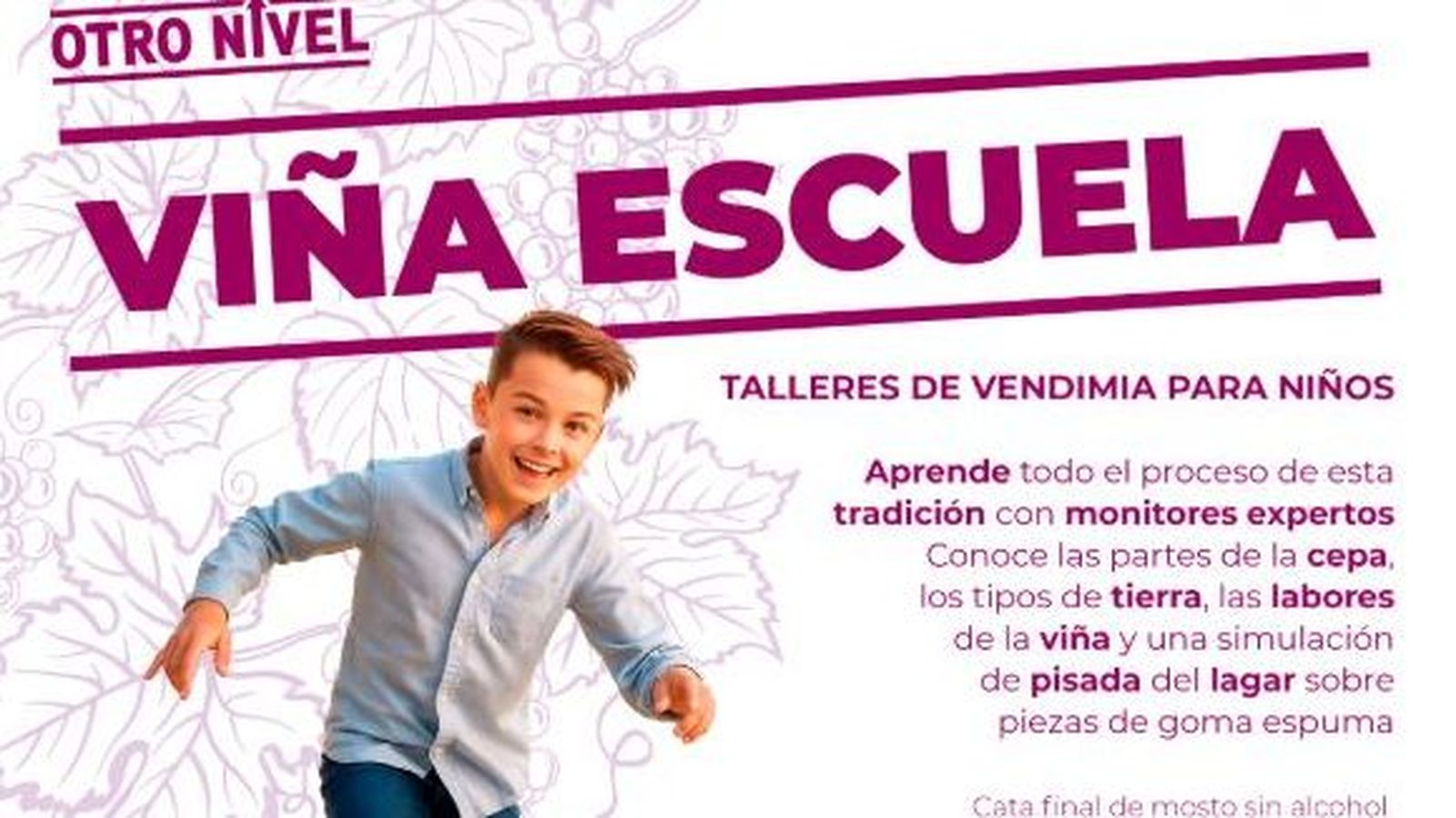 El cartel anunciador de la actividad.