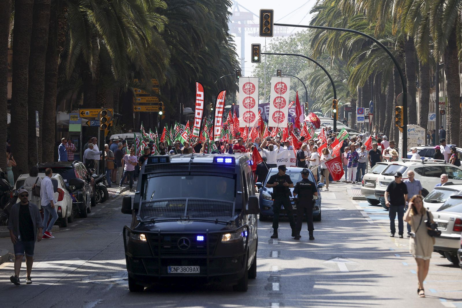 La manifestación del 1º de mayo de Málaga, en fotos