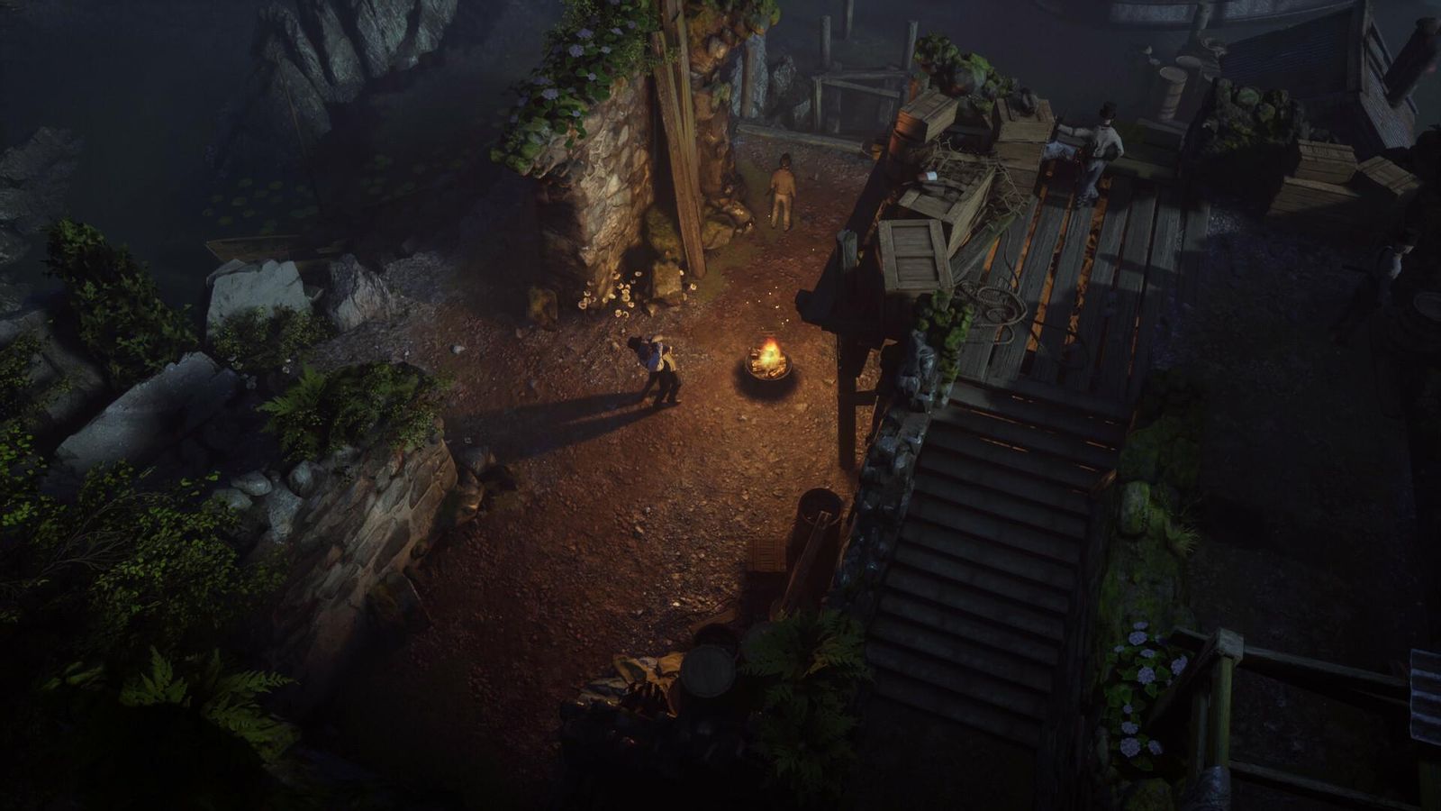 Las luces, las sombras y los sonidos marcan el ritmo del título.