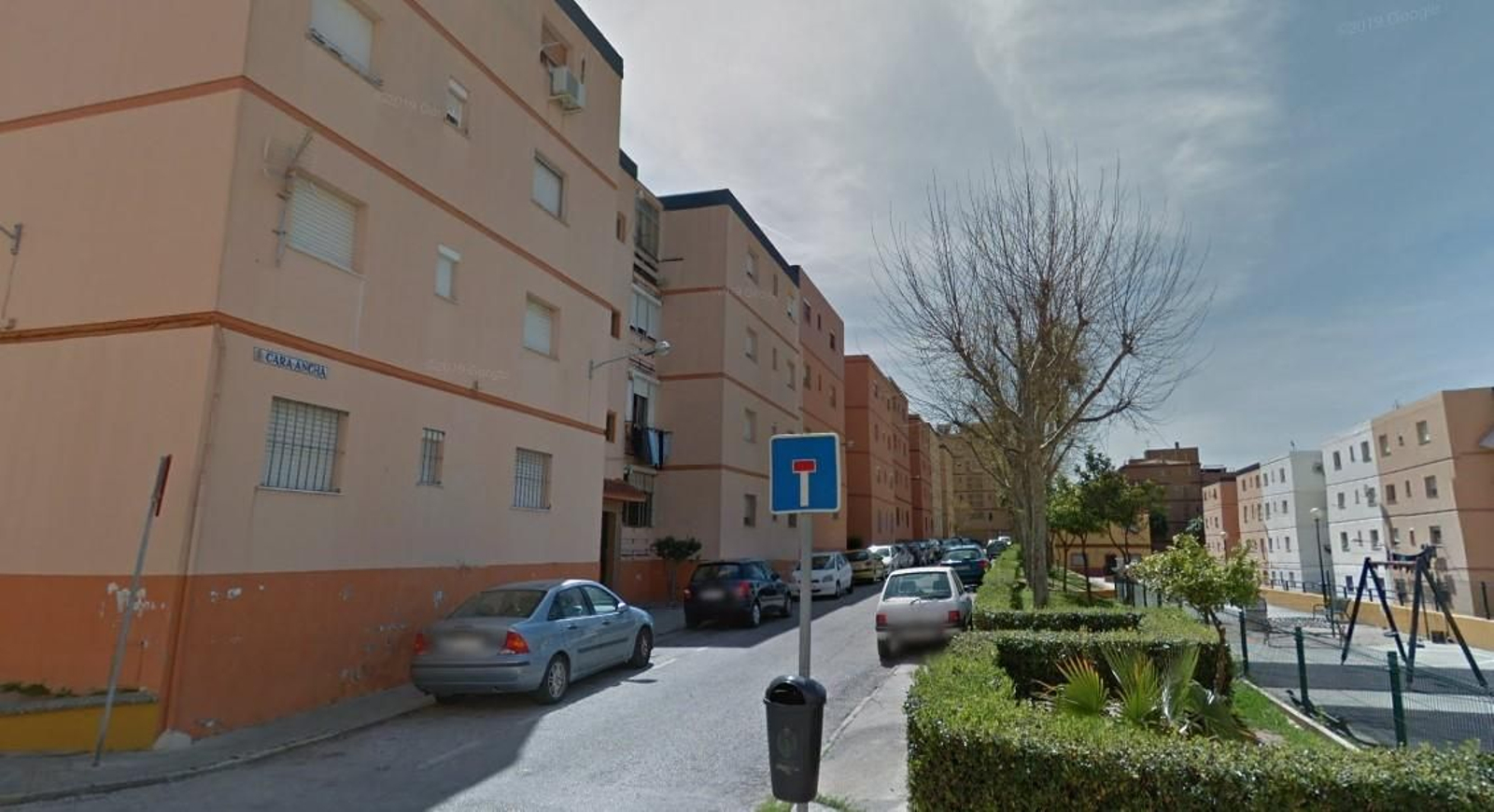 La calle Cara Ancha, donde está previsto el desahucio.