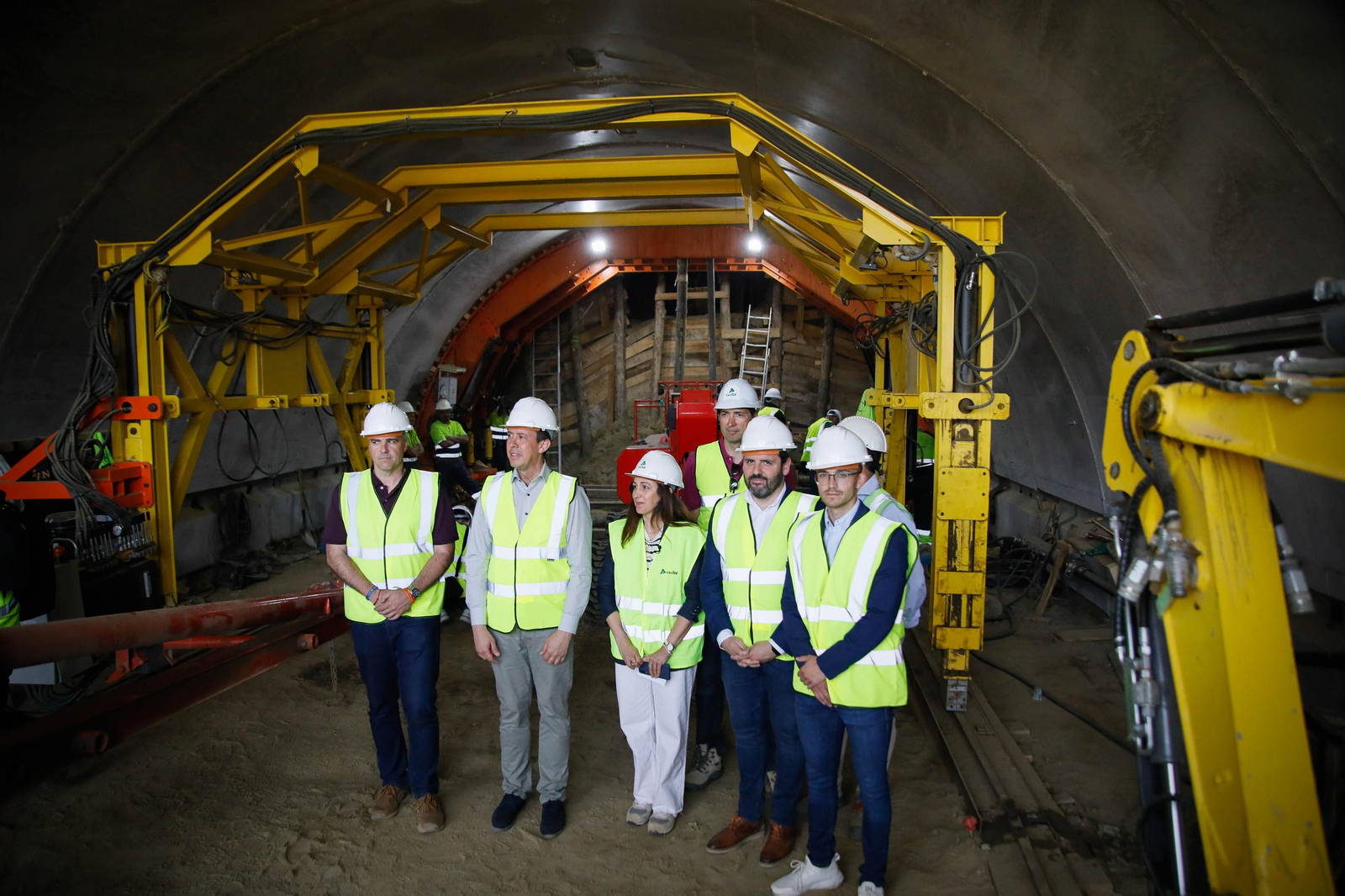 Así están las obras del túnel de Viator en la línea de alta velocidad de Adif, en imágenes