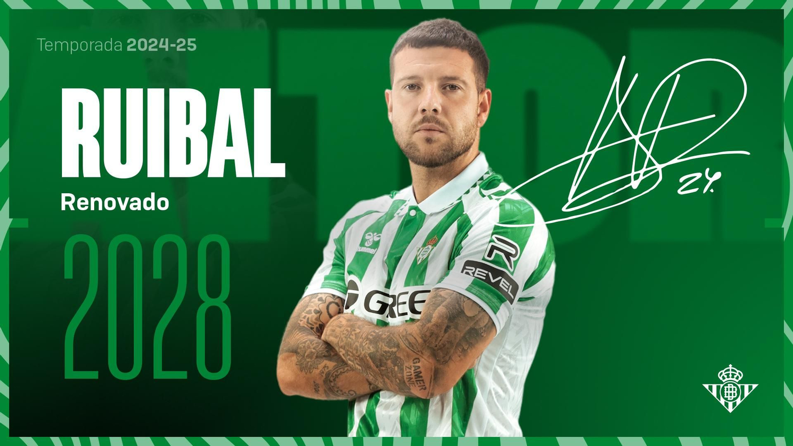 Imagen de la rneovación de Ruibal por parte del club verdiblanco.