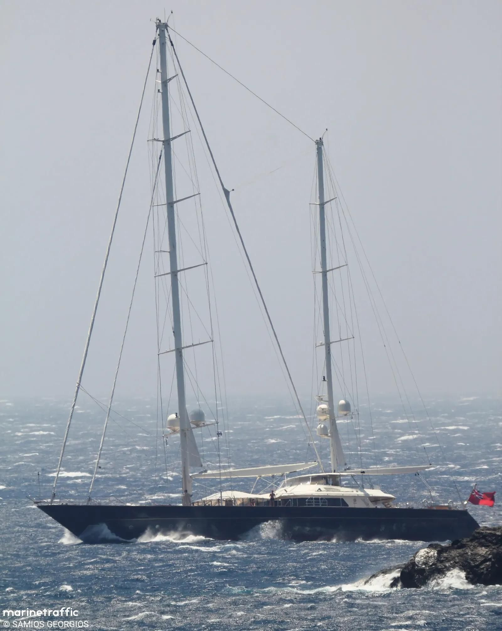 El velero 'Galaxia', de 34 metros de eslora.