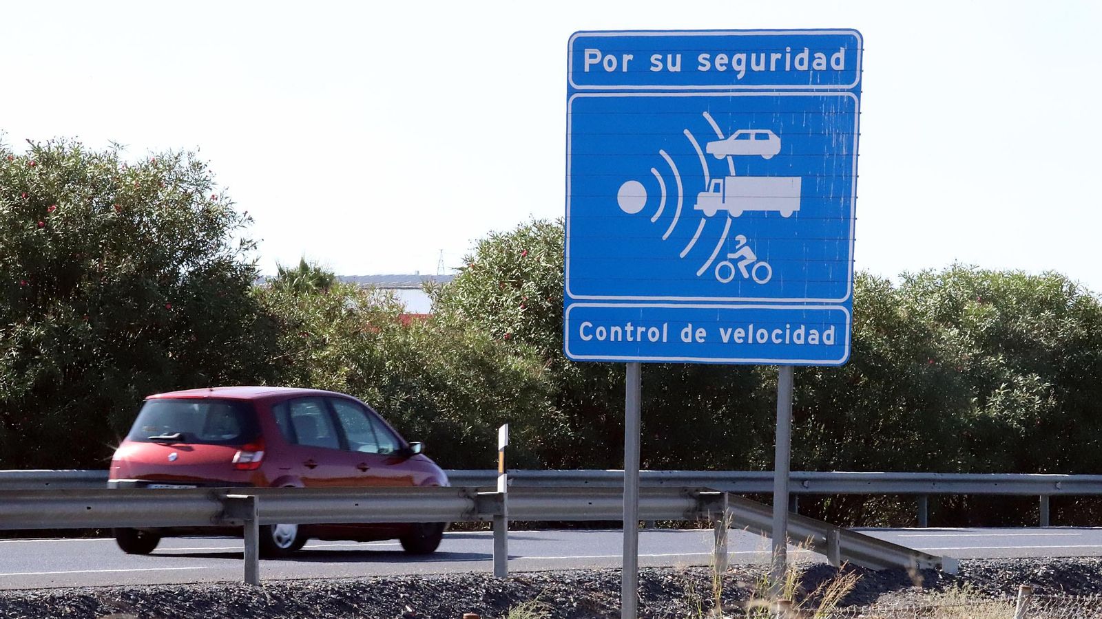 Control de velocidad en una carretera.