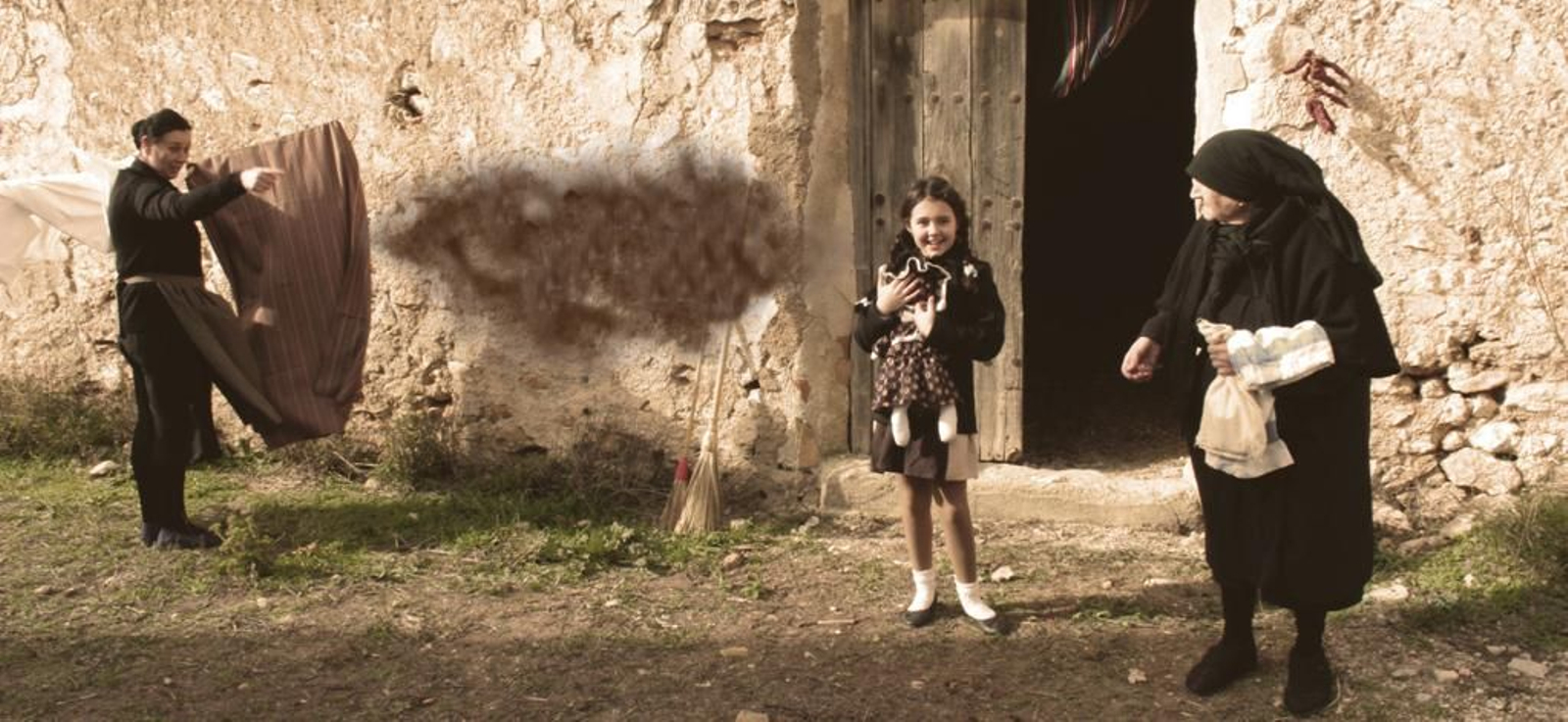 Escena del cortometraje 'La niña' basado en la posguerra española.