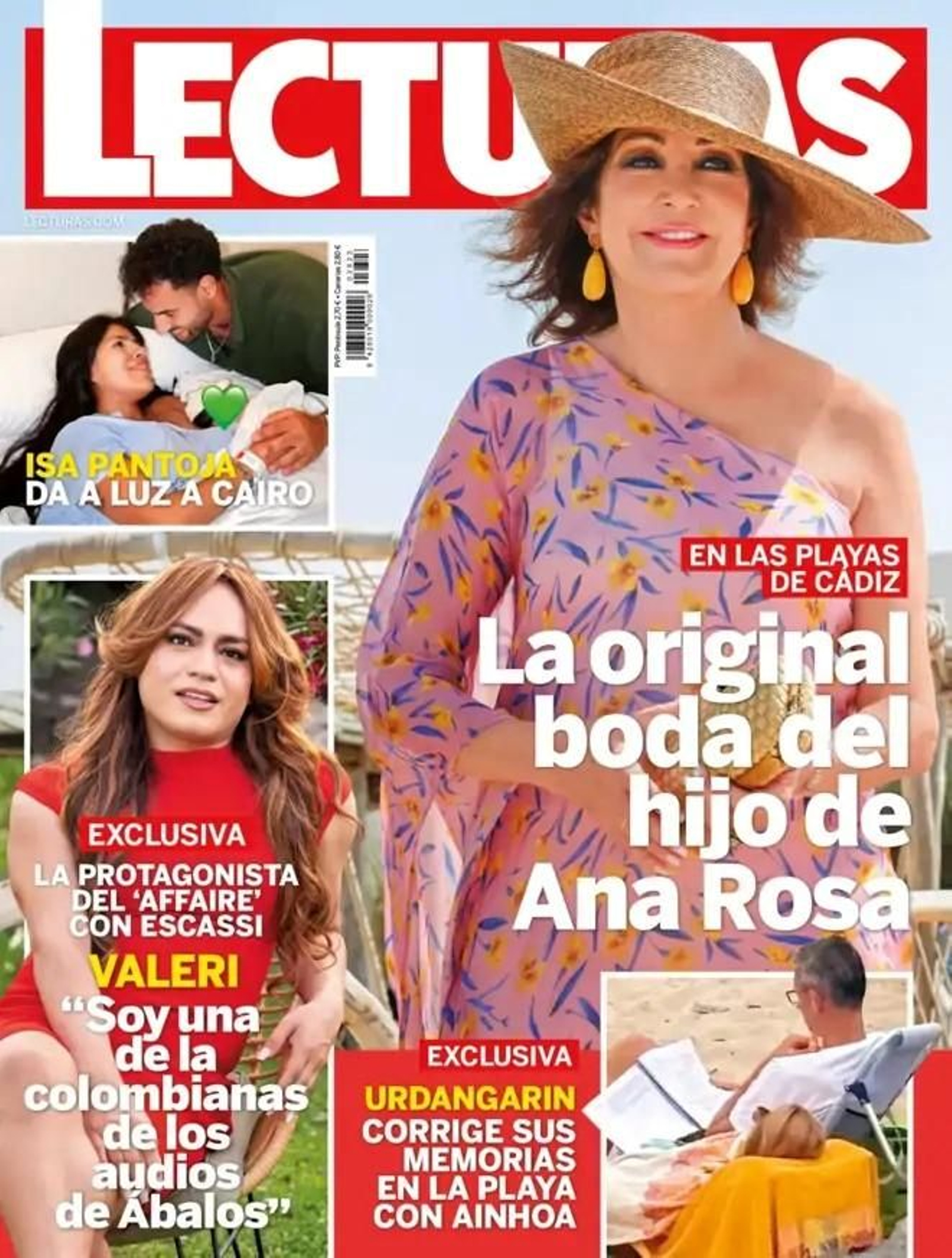 La portada de 'Lecturas' al completo con Valeri Cuéllar