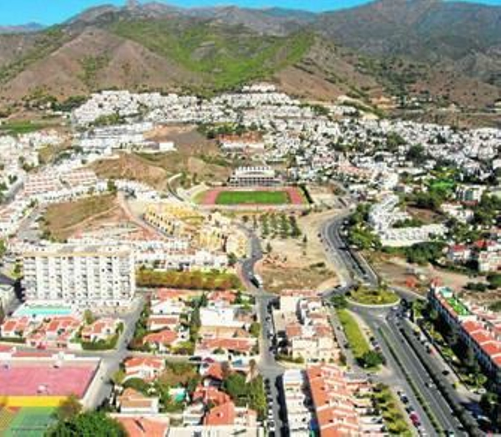 Vista aérea de Nerja.
