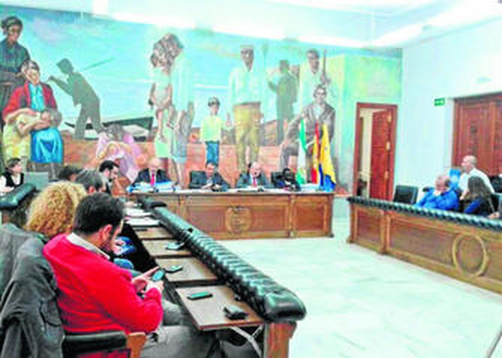 Pleno celebrado ayer en el Ayuntamiento de Rincón de la Victoria.