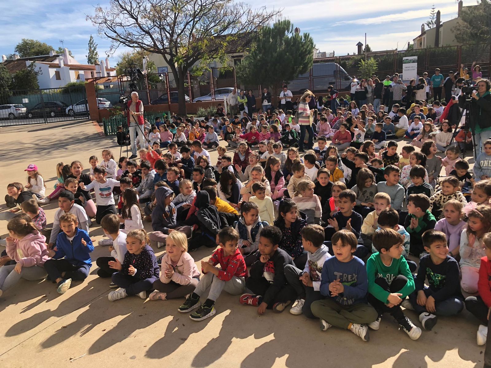 Escolares durante las jornadas.