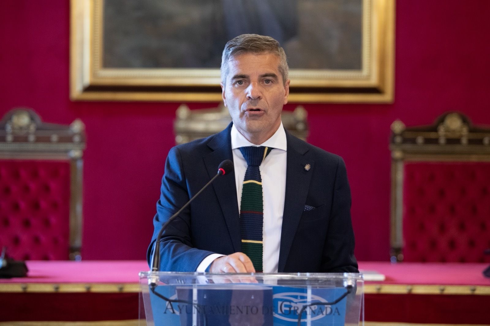 El portavoz del grupo municipal del PP, César Díaz