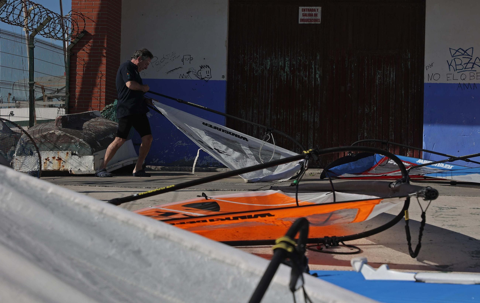 Fotos de la segunda jornada de la Copa de Andalucía de la clase windsurfer en La Línea