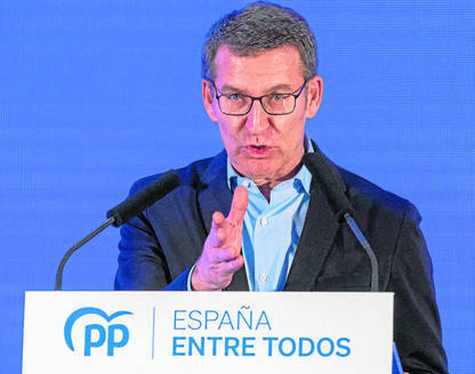El presidente del PP, Alberto Núñez Feijóo.