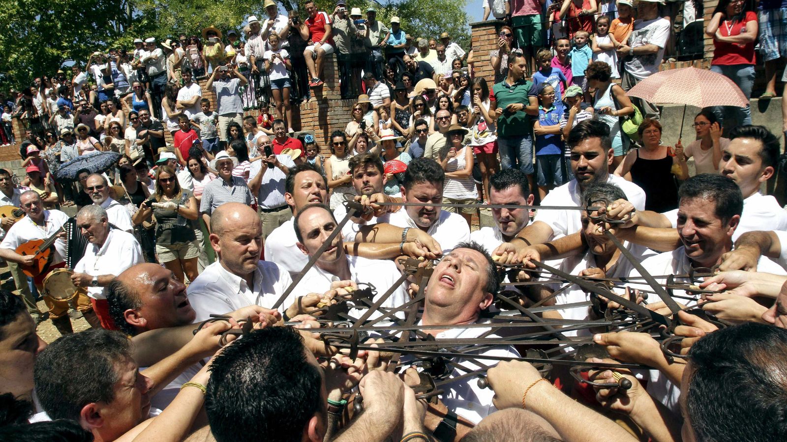 Un momento del 'patatú'.