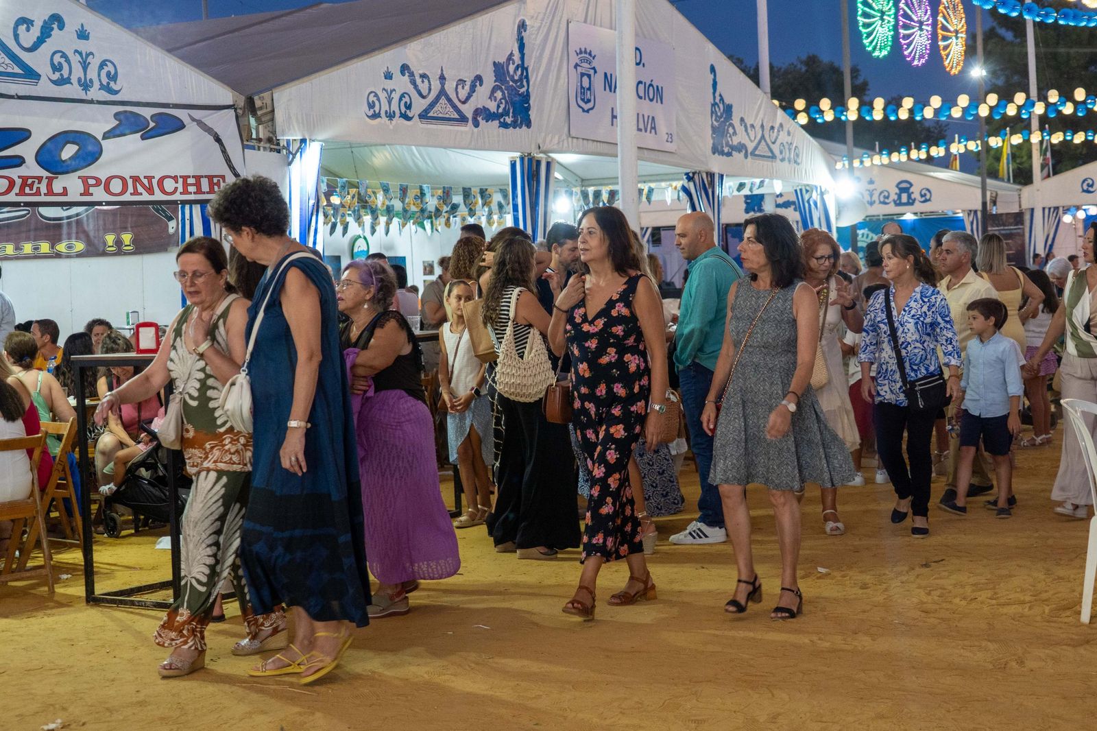 Colombinas 2025: Imágenes del ambiente el viernes 1 de agosto en las Fiestas Colombinas