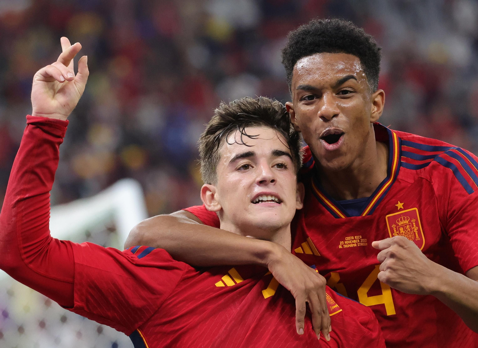 Las imágenes del España - Costa Rica en el Mundial de Qatar