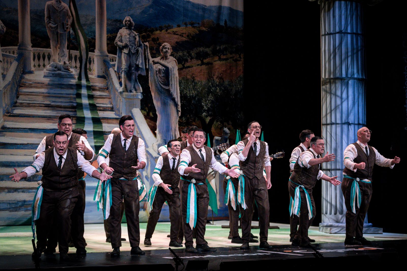 Una imagen de 'El patriota', durante su actuación en la Gran Final del COAC 2026.