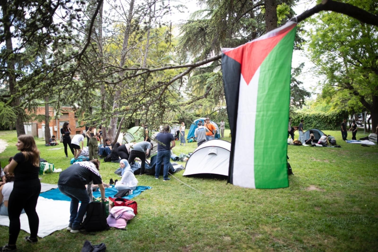 Los estudiantes de Granada se preparan para una acampada solidaria por Palestina