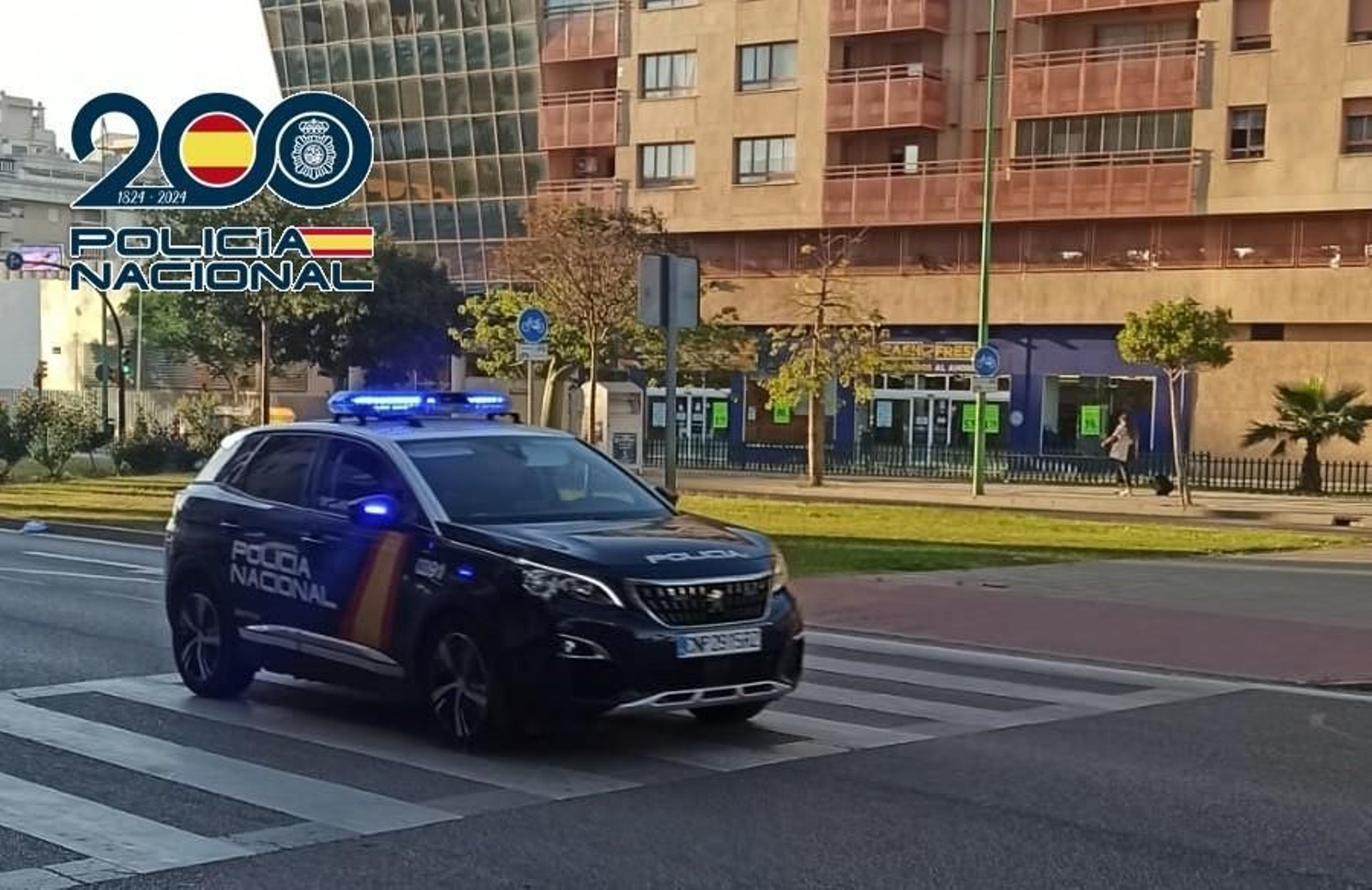 Un vehículo patrulla de la Policía Nacional.