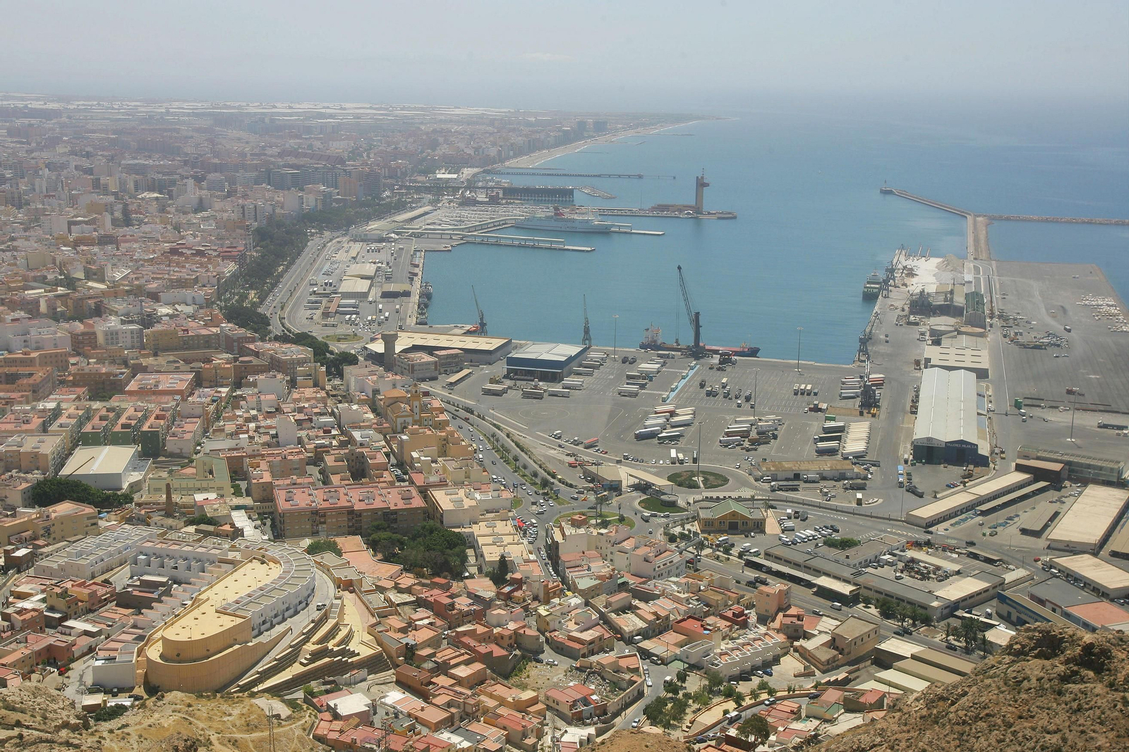 Vista panorámica de la ciudad de Almería