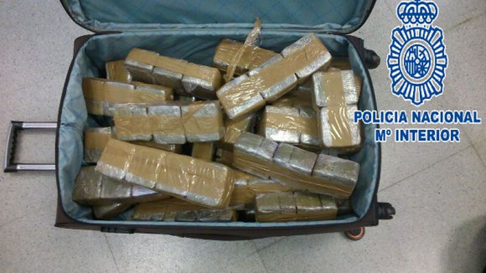 Detenido por tratar de introducir en España más de 50 kilos de hachís