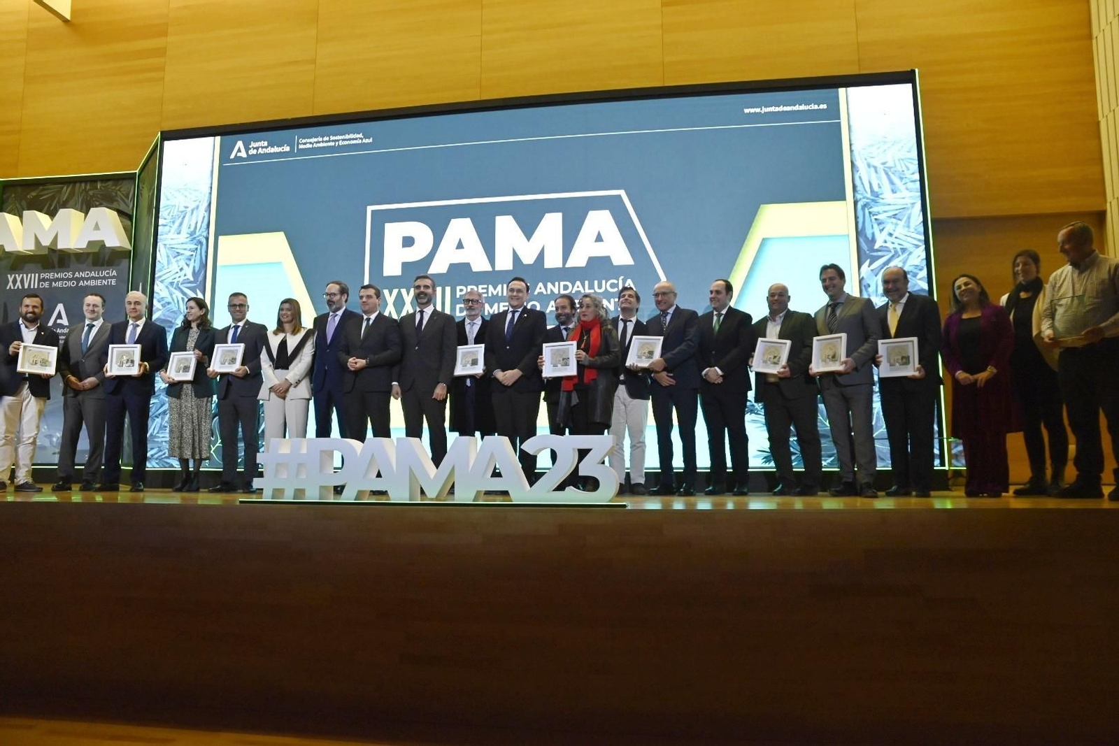 Galardonados con los Premios Andalucía de Medio Ambiente (PAMA).
