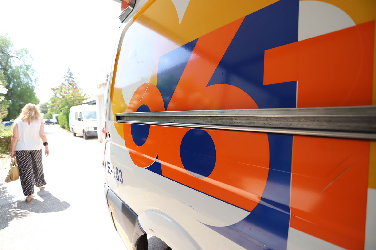 Equipo movil del 061 en imagen de archivo.