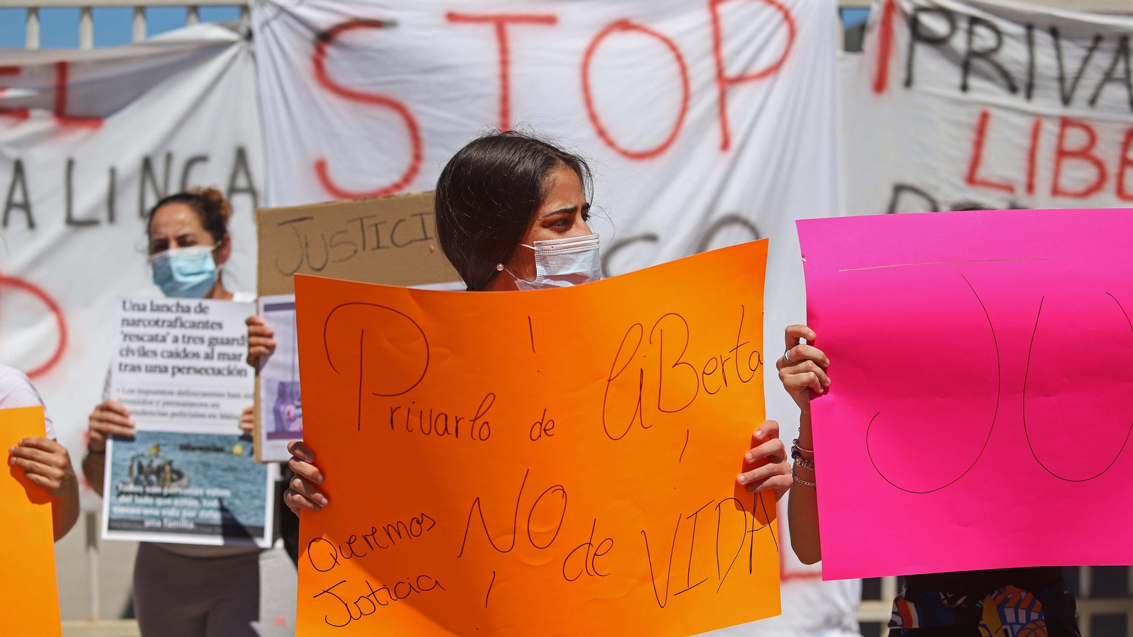 Fotos de la manifestación de La Atunara en La Línea