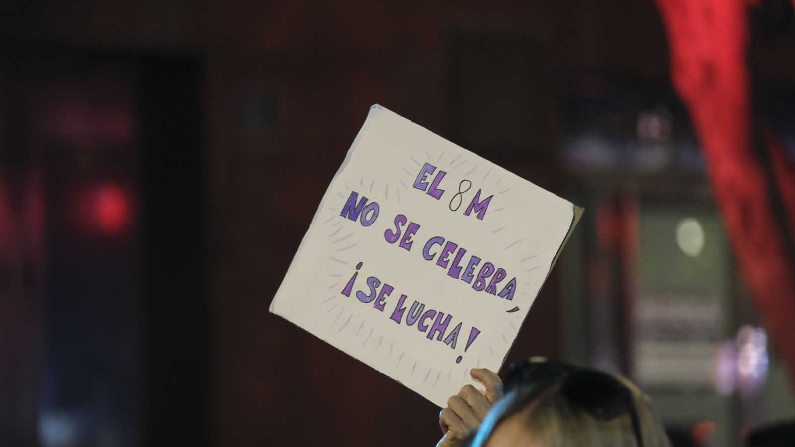 Imágenes de las manifestaciones por el Día de la Mujer en Almería