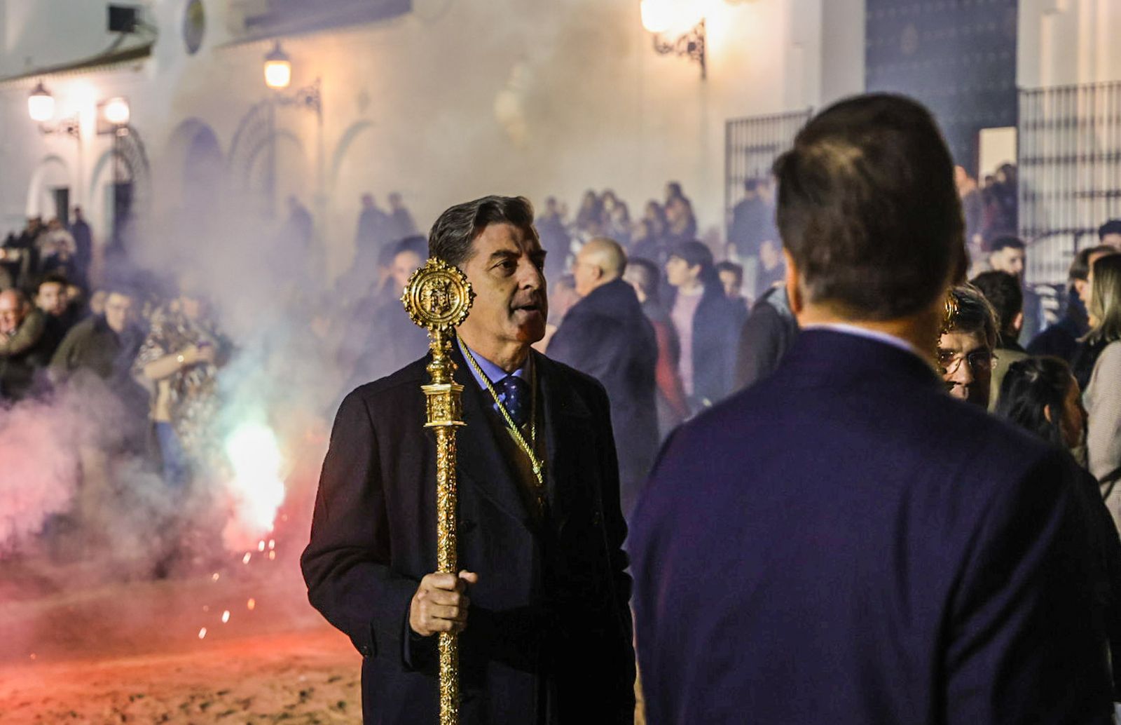Fotografías de ambiente y del rezo del Rosario por el entorno de la Ermita de la Virgen del Rocío con motivo de la Candelaria
