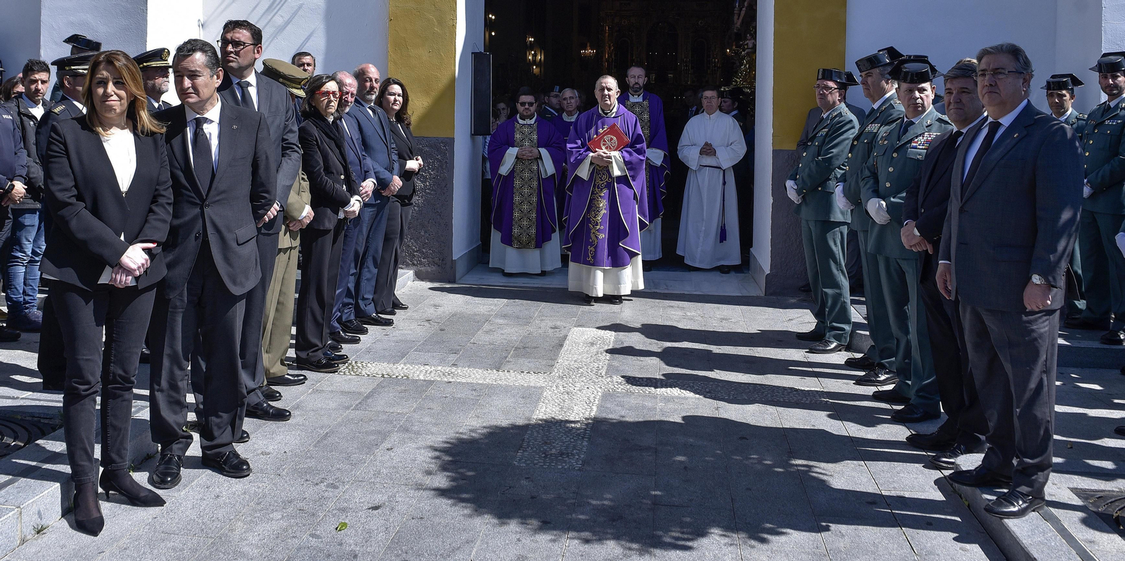 El funeral del guardia civil fallecido en Guillena, en imágenes