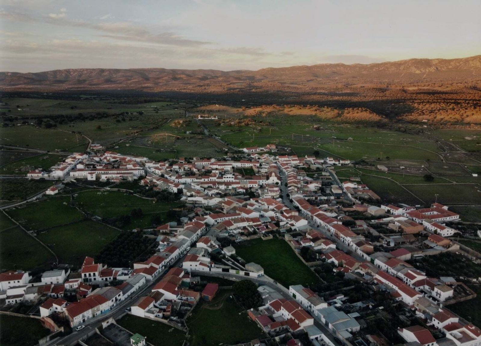 Vista aérea de la localidad cordobesa de Conquista.