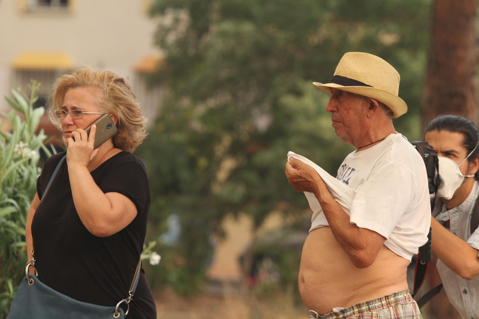 Las imágenes del incendio en Moguer y Mazagón