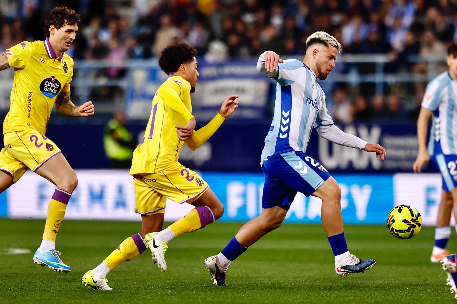 Dani Lorenzo, ante el Real Valladolid.