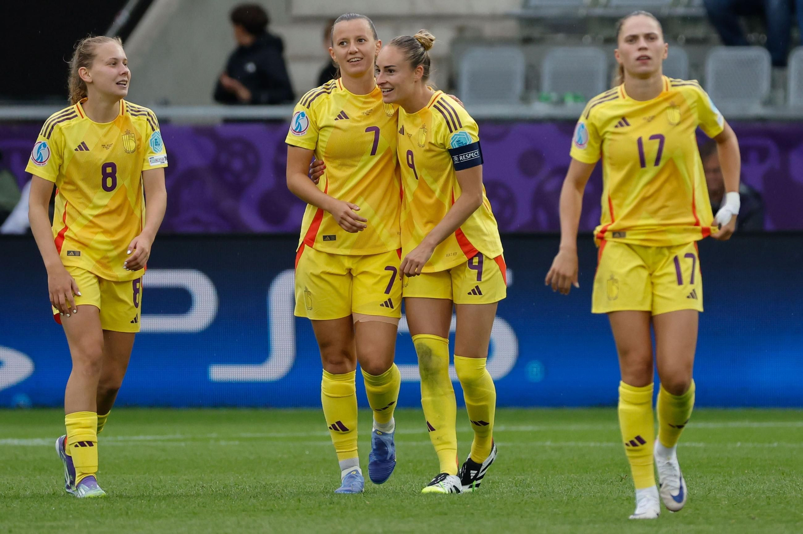 Las fotos de la goleada de España sobre Bélgica en la Eurocopa femenina