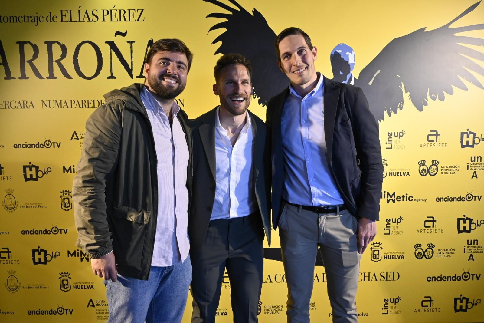 Estreno del cortometraje 'Carroña' del cineasta onubense Elías Pérez , en imágenes