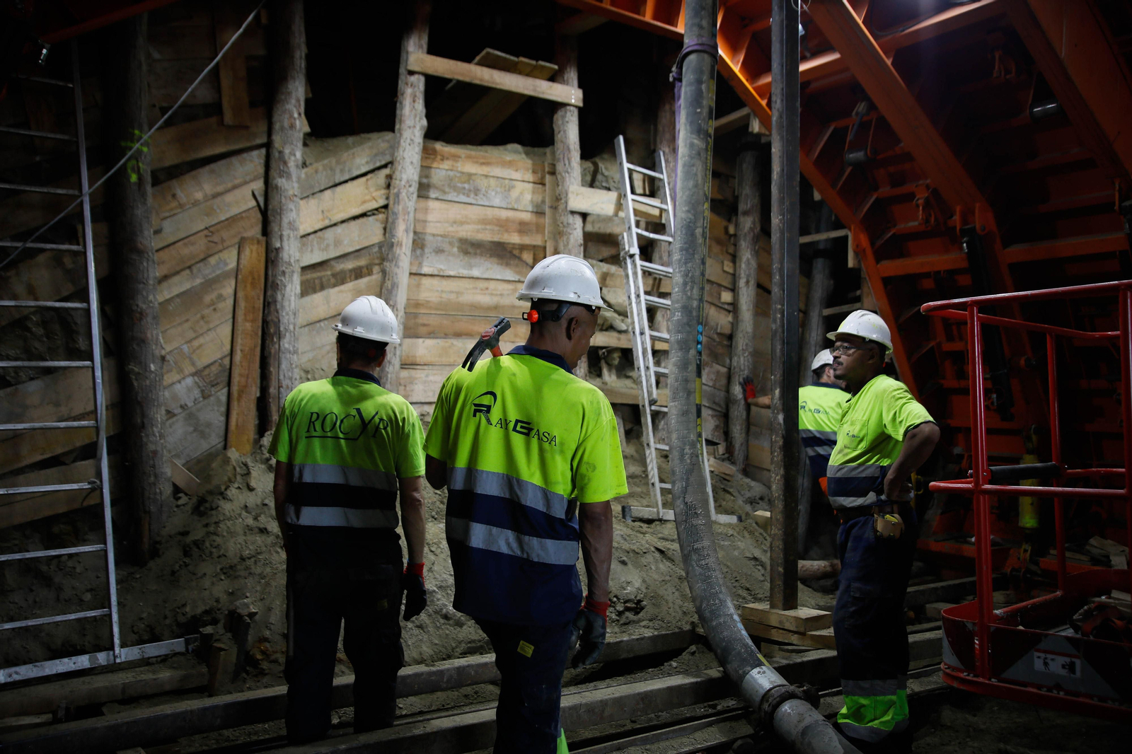 Así están las obras del túnel de Viator en la línea de alta velocidad de Adif, en imágenes