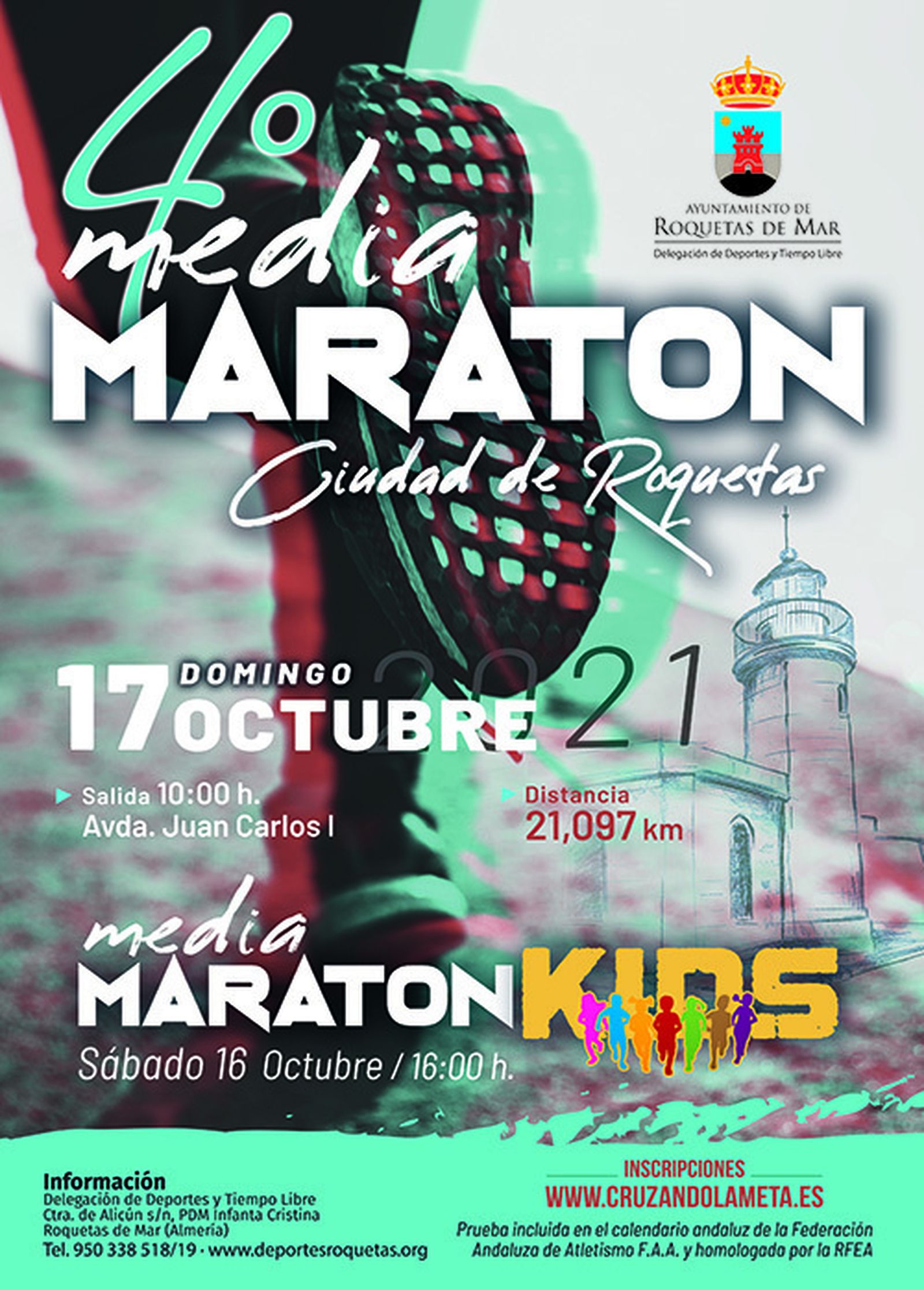 Abierto el plazo de inscripción para la ‘IV Media Maratón Ciudad de Roquetas’