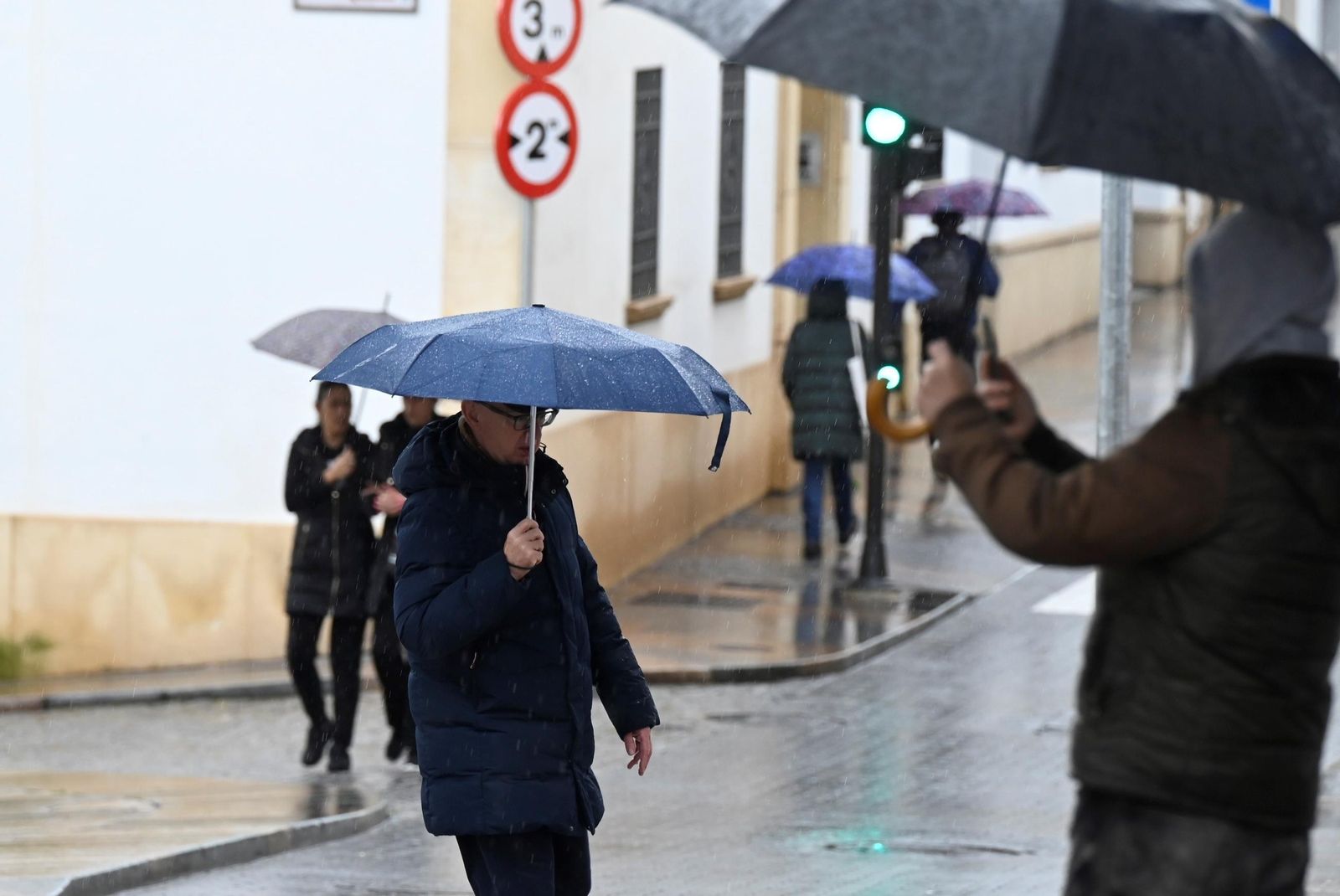 La lluvia que deja la borrasca Konrad en Córdoba, en imágenes