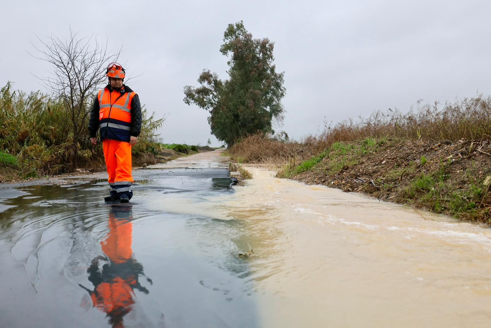 EL arroyo Miraflores a su paso por la barriada de Valdezorras.