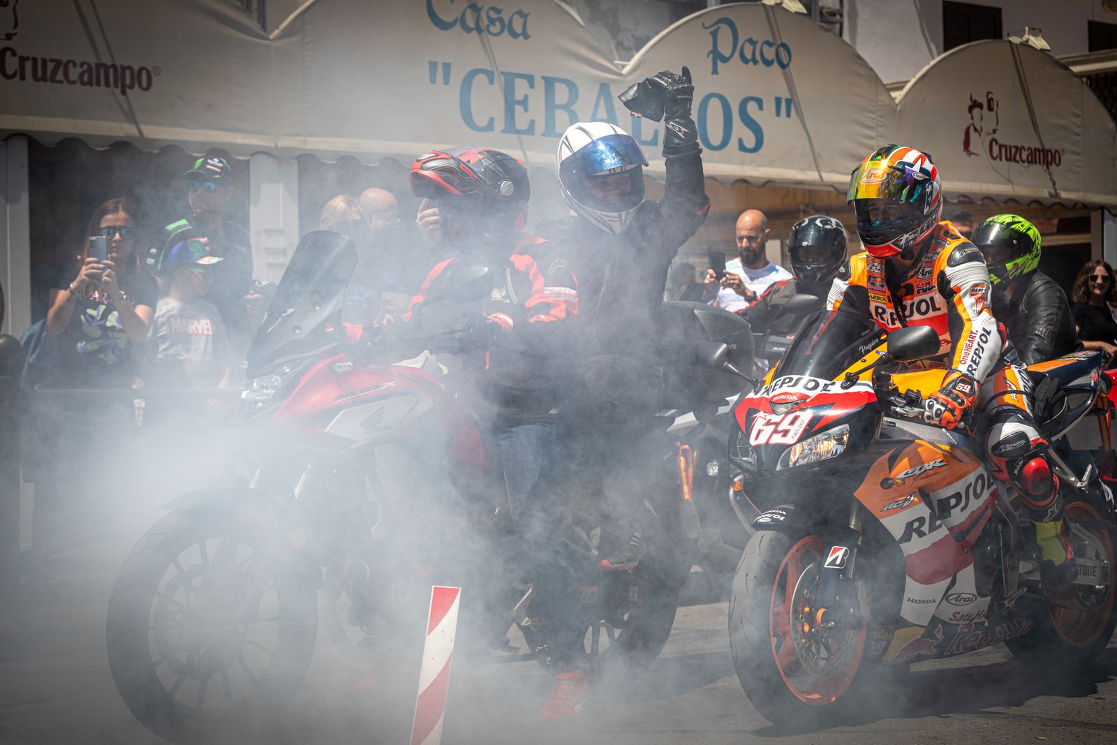 Imágenes de la motorada en El Puerto