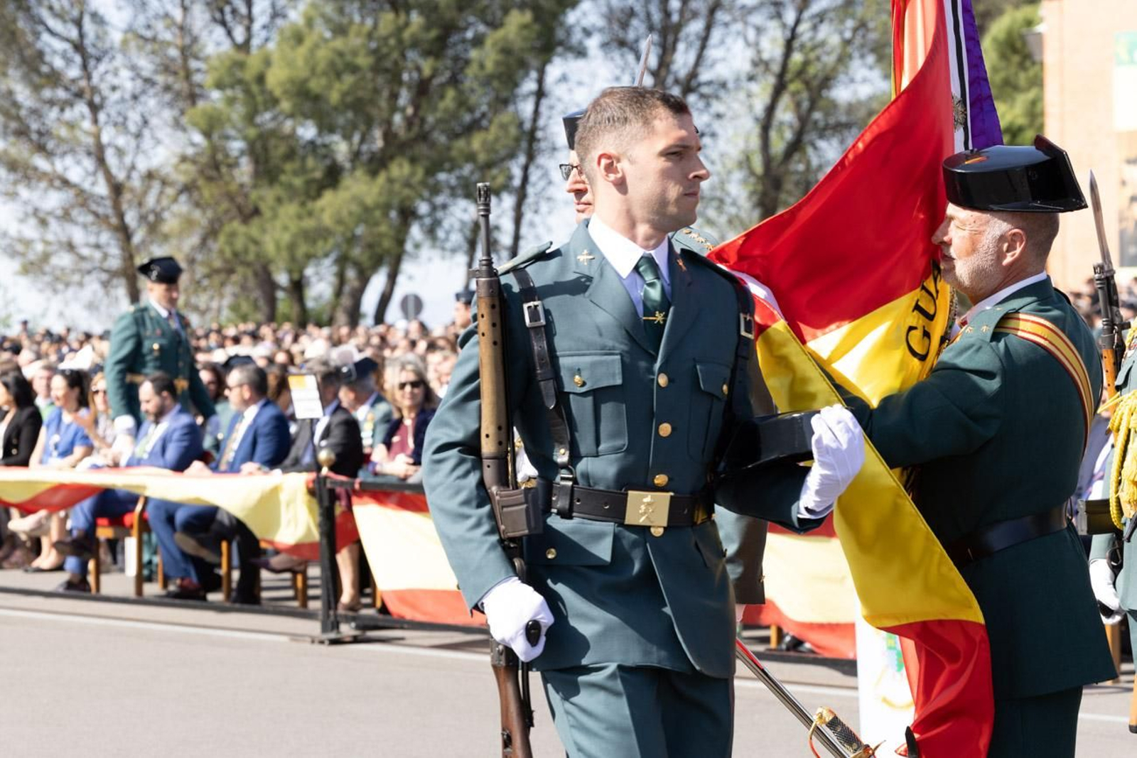 Acto de jura de bandera de la 130ª promoción de guardias civiles de la Academia de Baeza