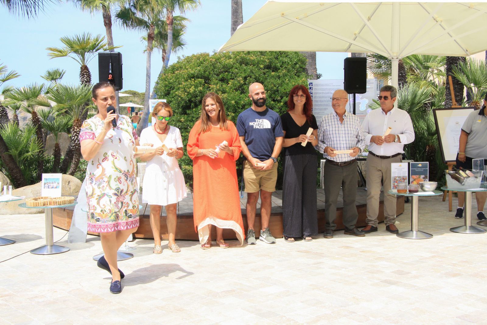 Momento del acto desarrollado en las instalaciones del establecimiento ubicado en el Novo.