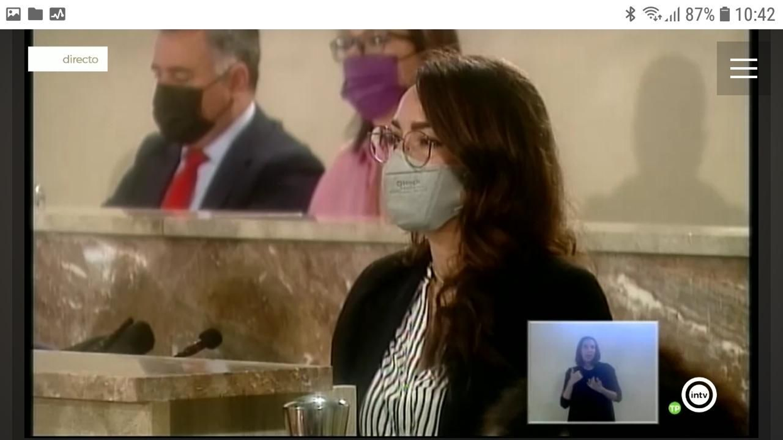 Carmen Mateos, en su intervención plenaria